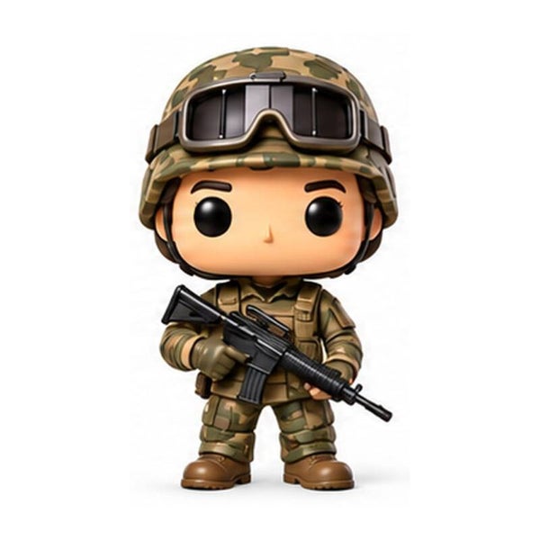 Figura 3D Militar – Hombre o Mujer