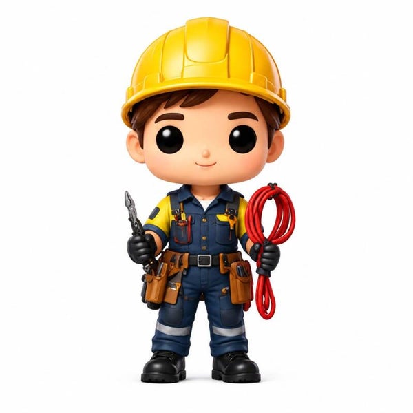 Figura 3D Electricista – Hombre o Mujer