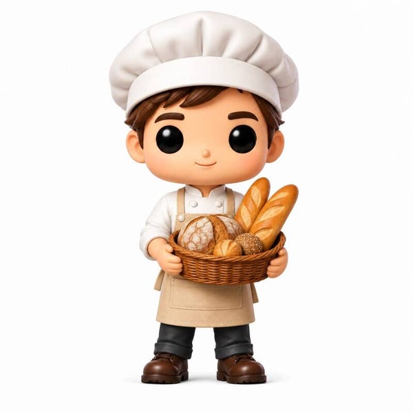Figura 3D Panadero/a – Hombre o Mujer