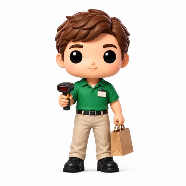 Figura 3D Dependiente/a de Tienda – Hombre o Mujer