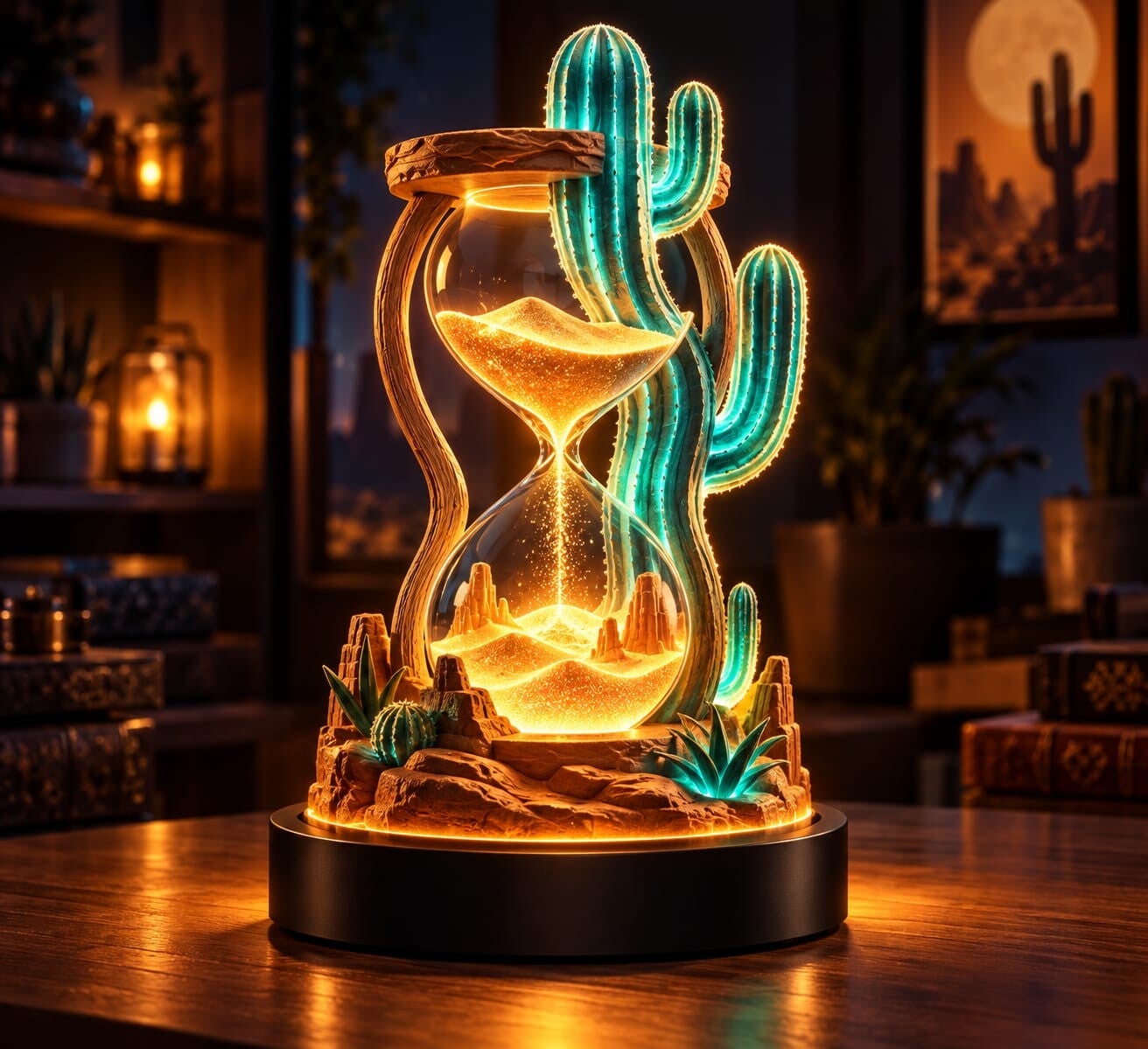Lámpara 3D El Tiempo del Desierto