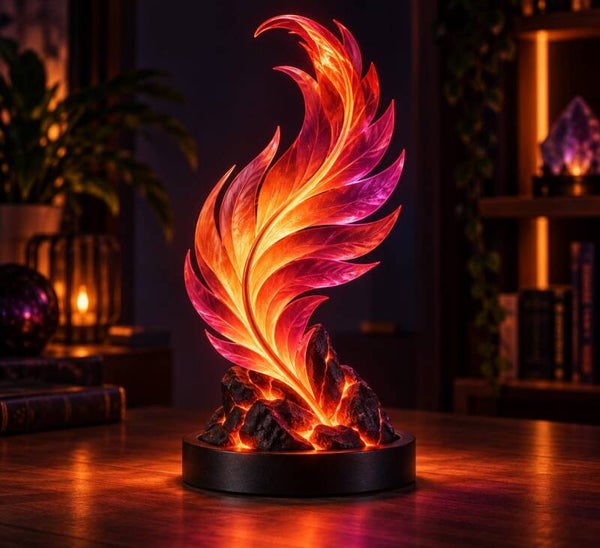 Lámpara 3D Pluma del Fénix