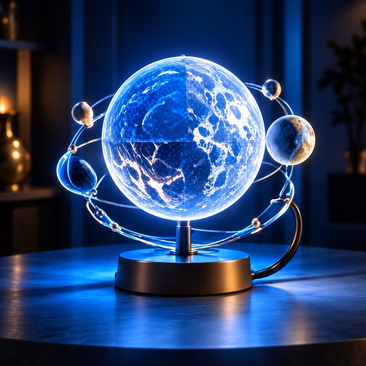 Lámpara 3D Esfera Celestial de los Anillos