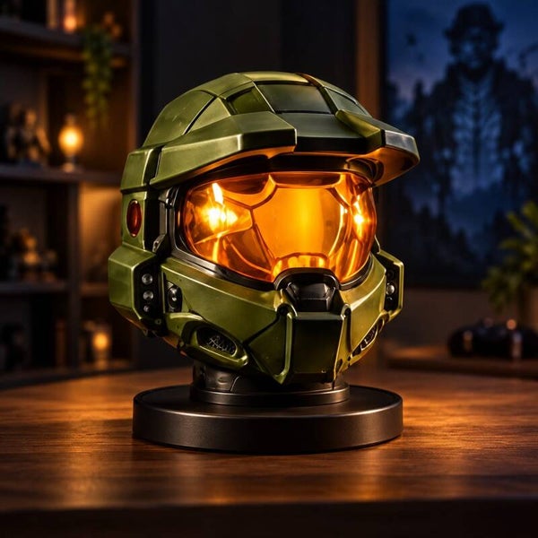 Lámpara 3D Casco de Combate Futurista
