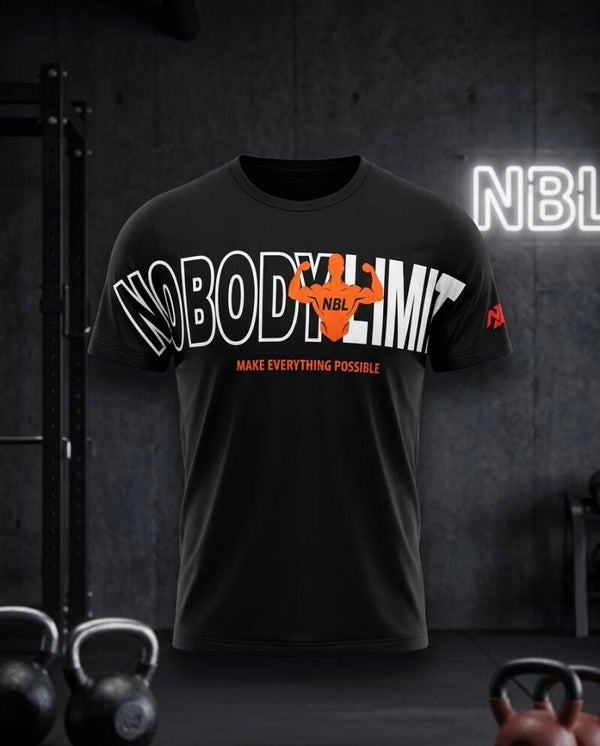 NBL Iron Silhouette Heavy-Flock Tee