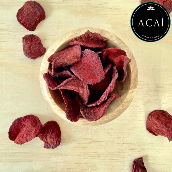 Papas deshidratadas de betabel