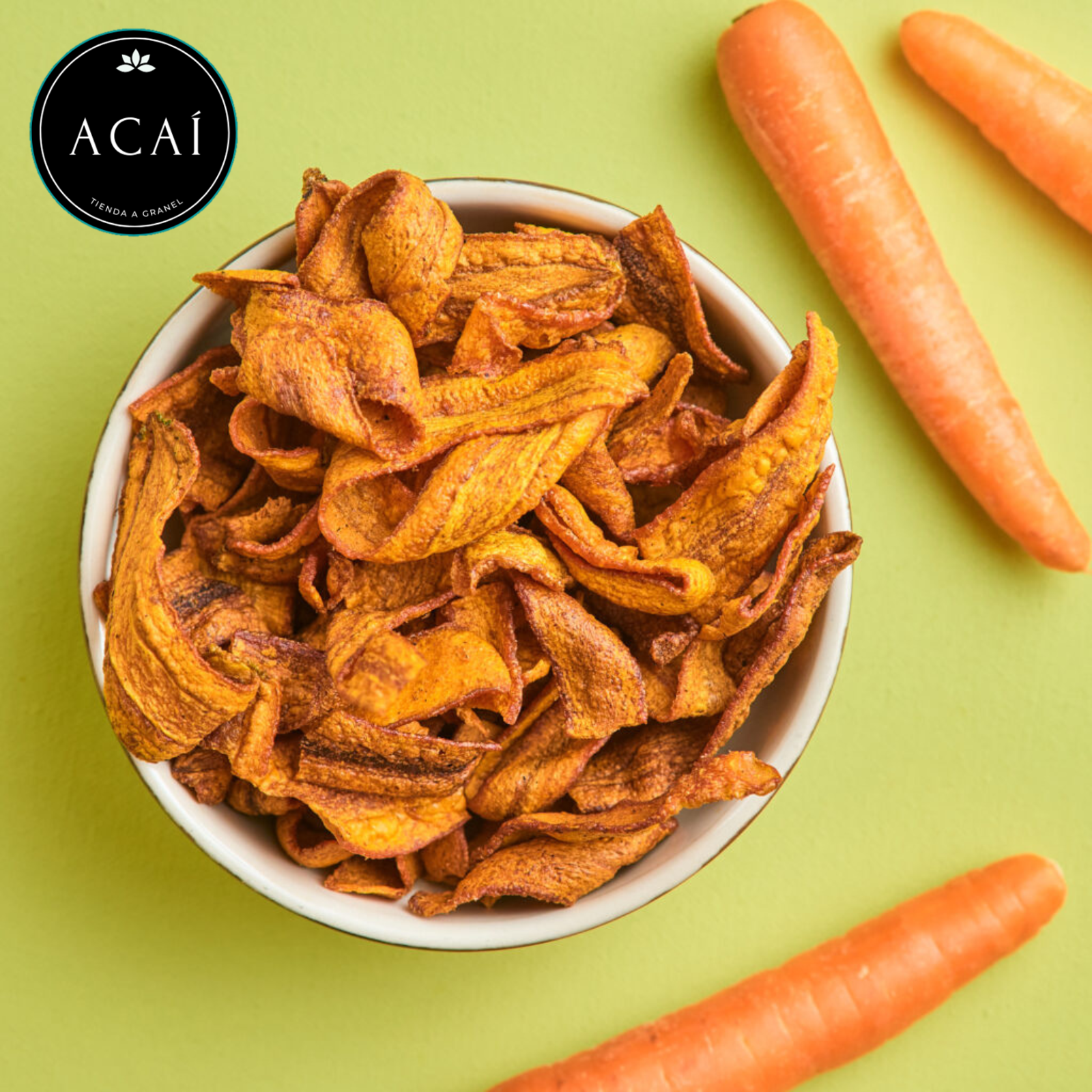 Papas deshidratadas de zanahoria