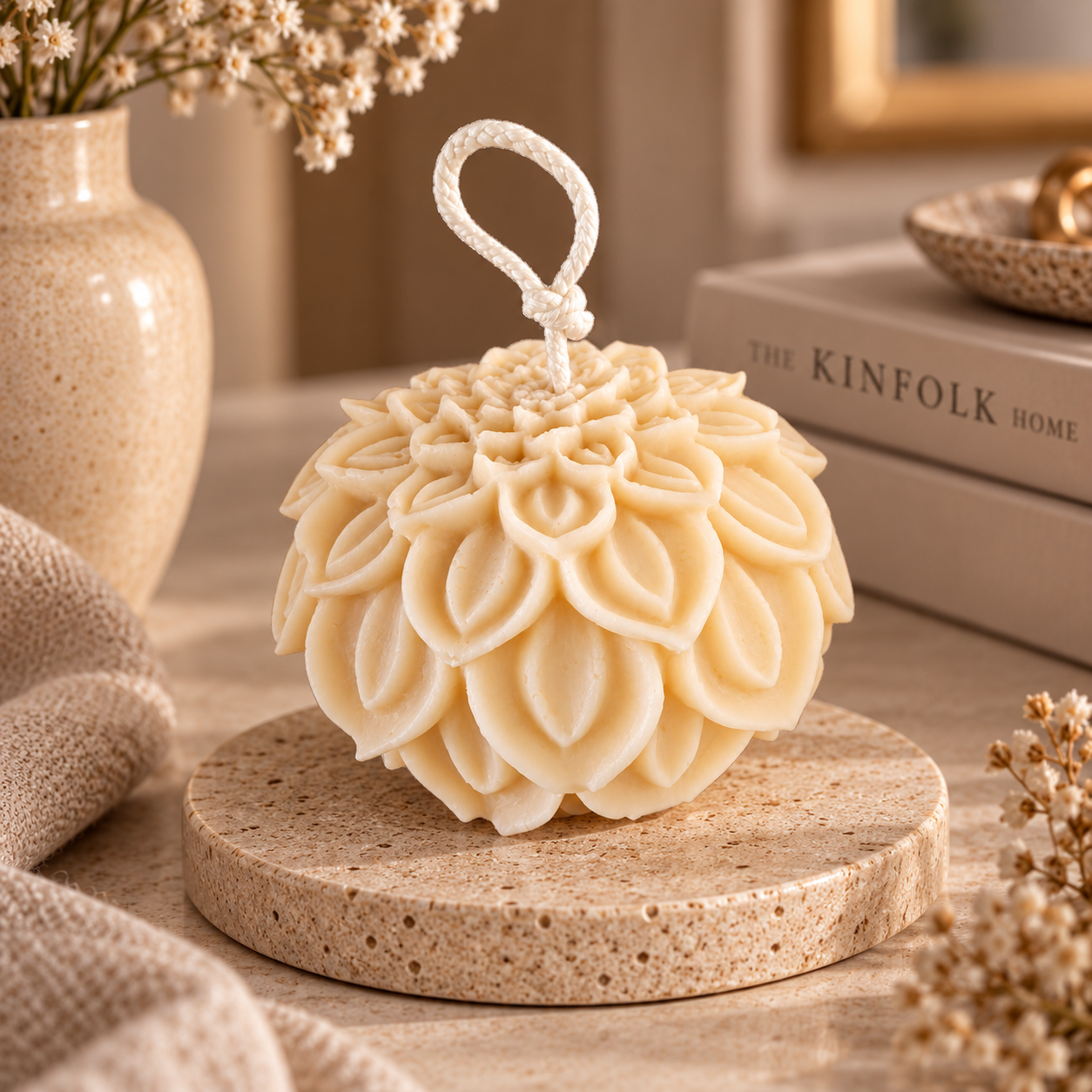 N201 - Bougie décorative Dahlia
