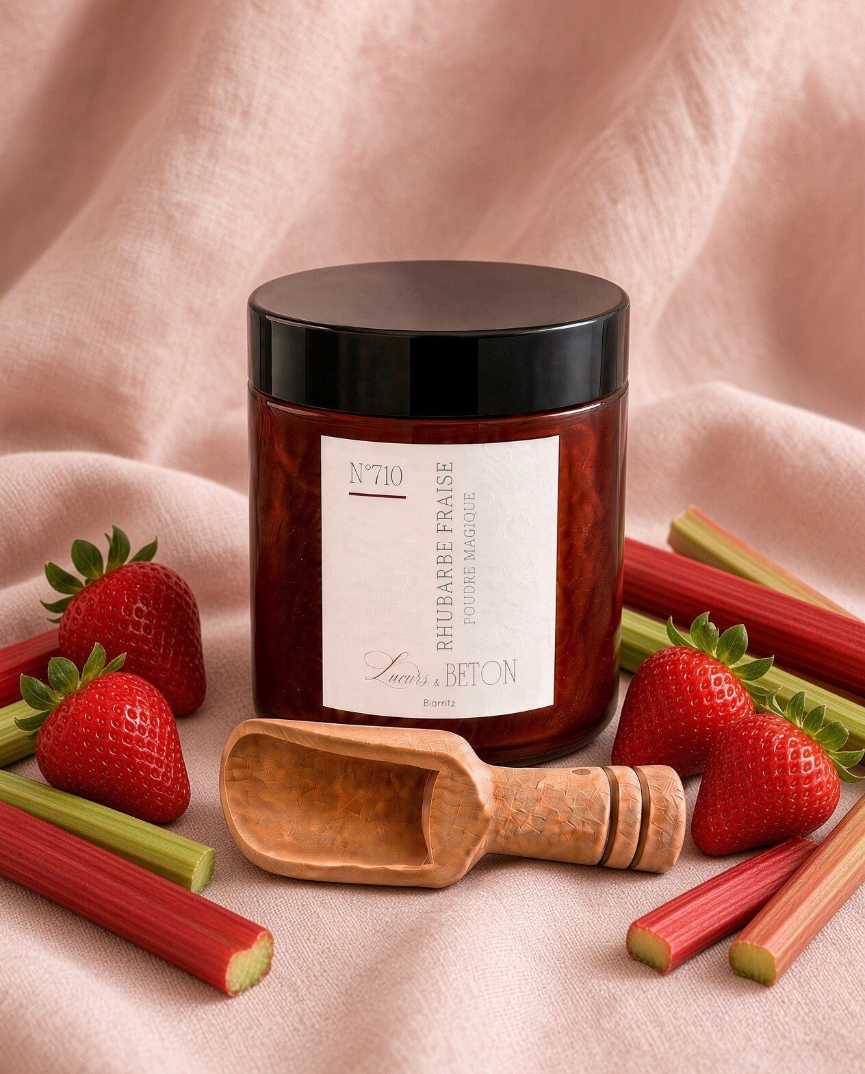 N 710 - Poudre magique rhubarbe fraise
