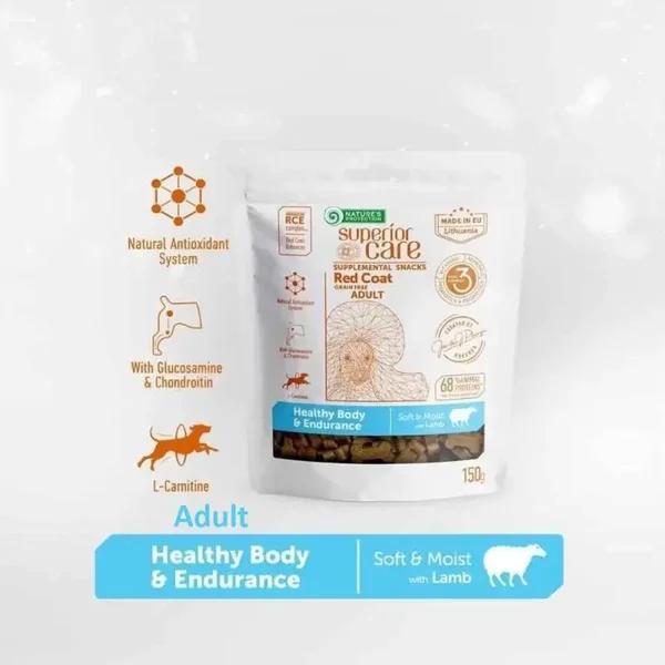 Superior Care Adult Dog Snacks for Endurance with Lamb 150g