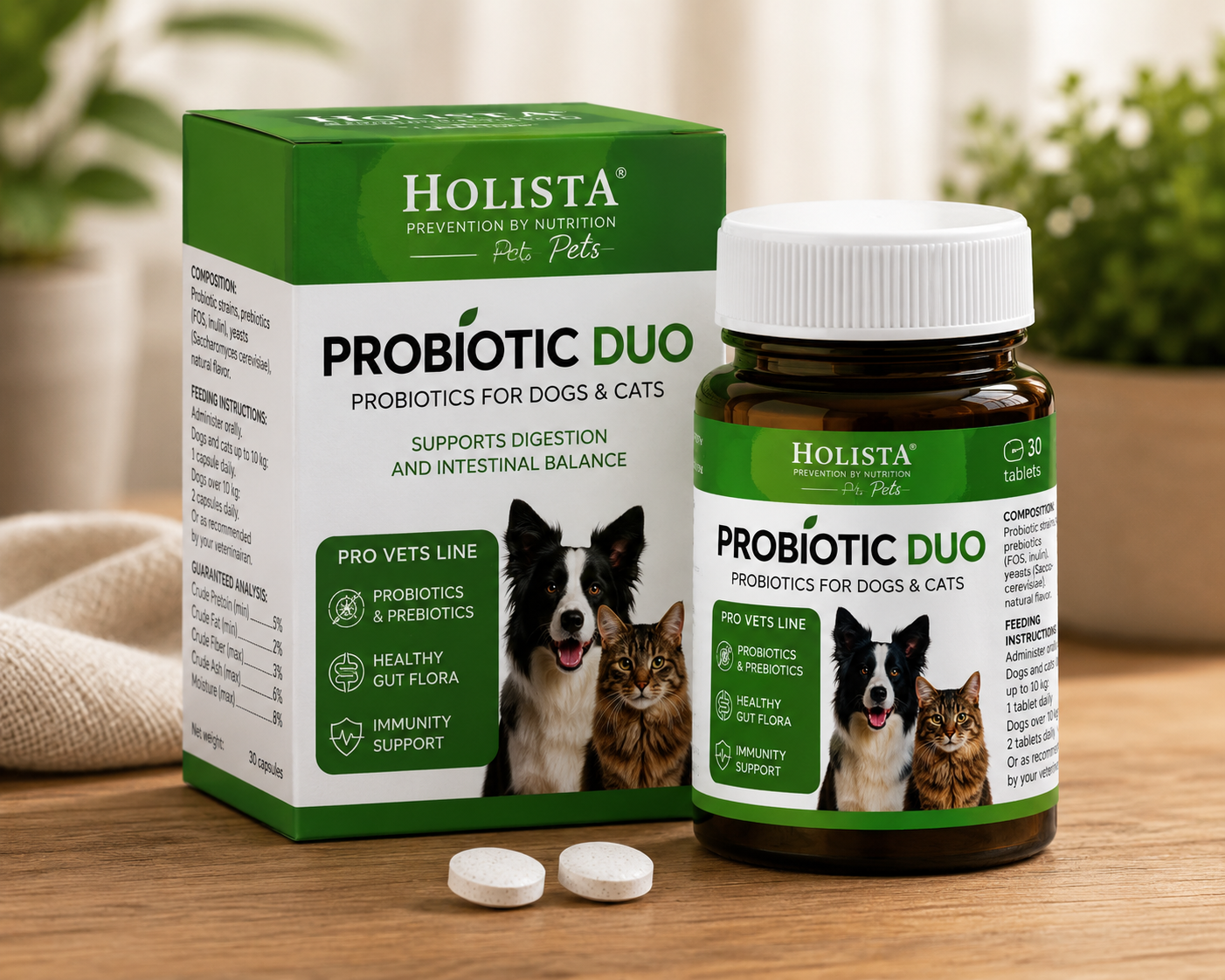 Probiotic for dogs and cats Probiotic Duo 30 pcs