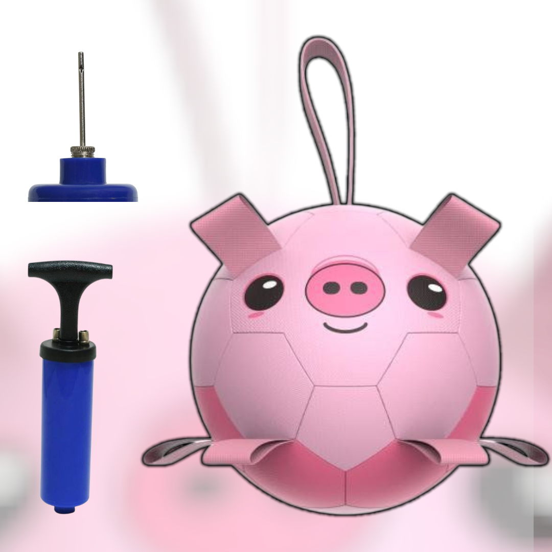 Toy for dogs, inflatable football ball, 30 cm pig
