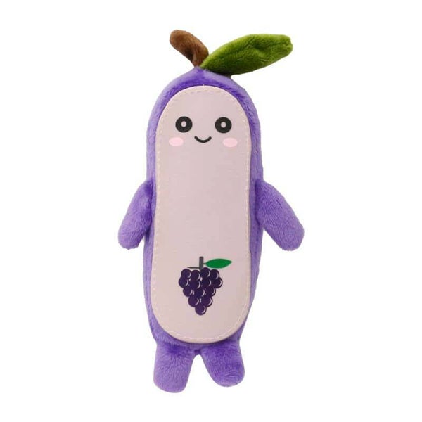 MISOKO | Dog toy fruit made of plush and latex - with squeaker - 19 cm