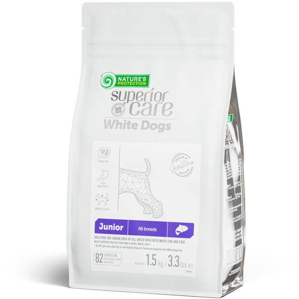 Junior Dogs Food for Light Coat All Breeds with Salmon