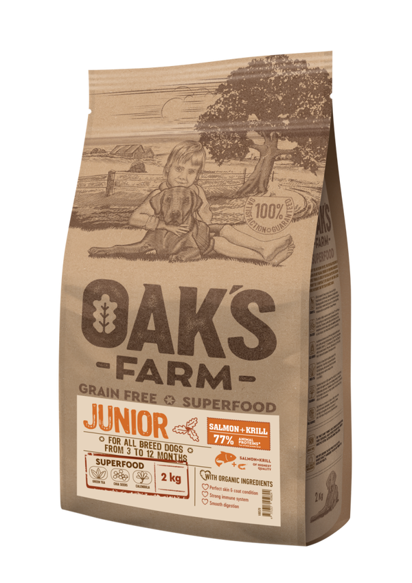 Junior Salmon with Krill  for young dogs of all breed up to 1 year