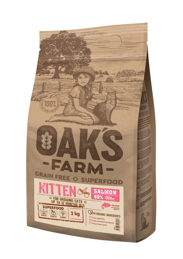Kitten Salmon dry food for kittens, up to 12 months