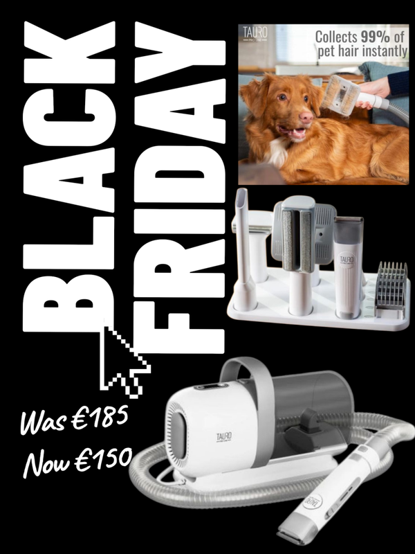 TAURO PRO LINE 7in1 pet grooming kit with pet hair vacuum