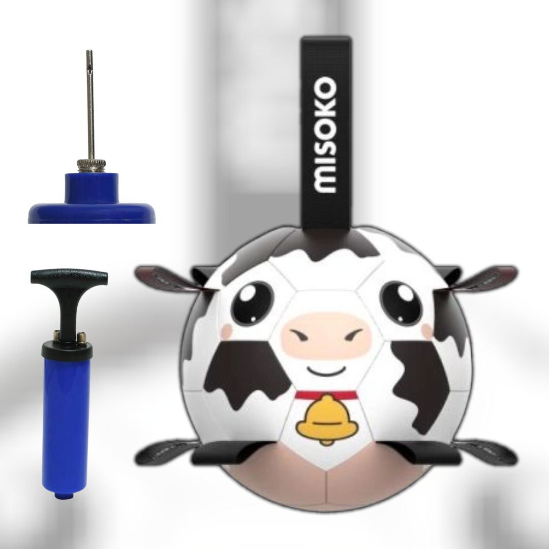 MISOKO toy for dogs, inflatable football ball, 30 cm cow