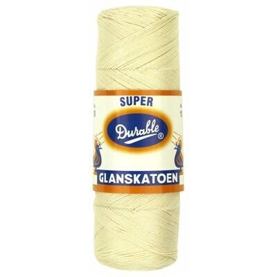 Durable glanskatoen no 10: ecru 087