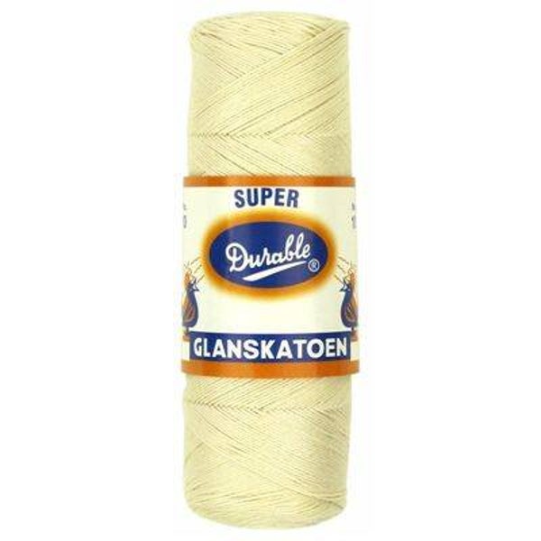 Durable glanskatoen no 10: ecru 087