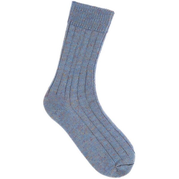 Rico socks: Linen Tweed: 005 Blauw