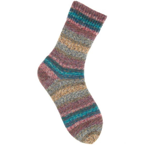 Sale - Rico Socks Sprinkly Stripey 003 Berry