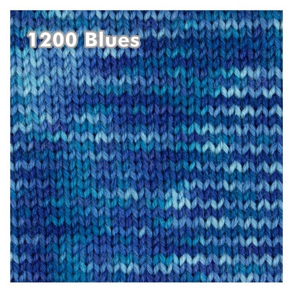 West Yorkshire Spinners ColourLab Sock: 1200 Blues