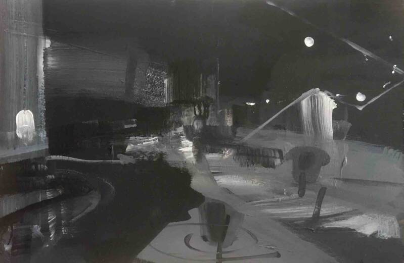 black white painting