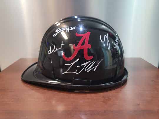 Alabama Crimson Tide Hard Hat Signed By 2024-2025 Basketball Team