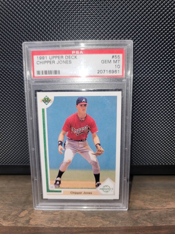 Chipper Jones 1991 Upper Deck Gem Mint 10