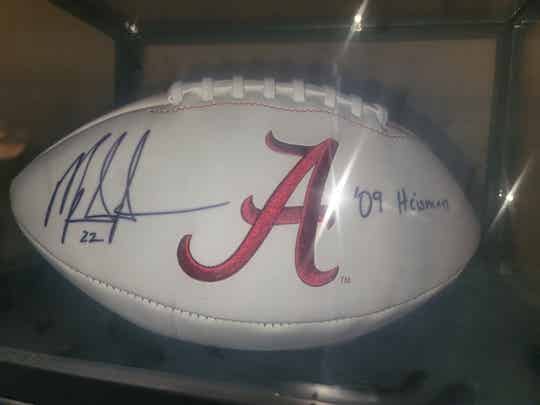 Alabama Crimson Tide Football Signed and Inscribed By Mark Ingram