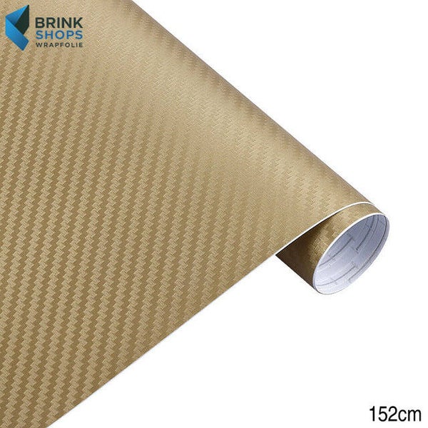 Wrapfolie 3d Carbon Goud