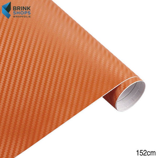 Wrapfolie 3d Carbon Oranje