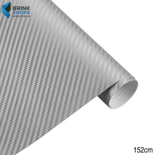 Wrapfolie 3d Carbon Zilver