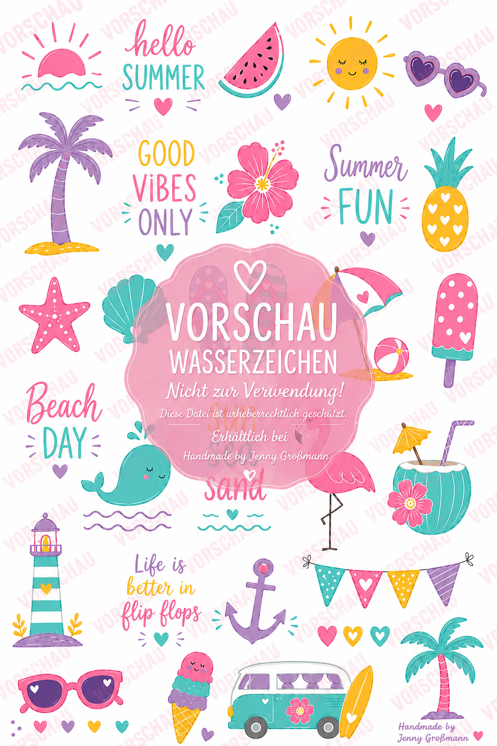 ❤️ Sommer Stumpenkerzen Tattoo - PDF Datei