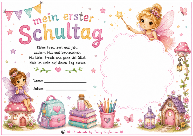 Erster Schultag Fee