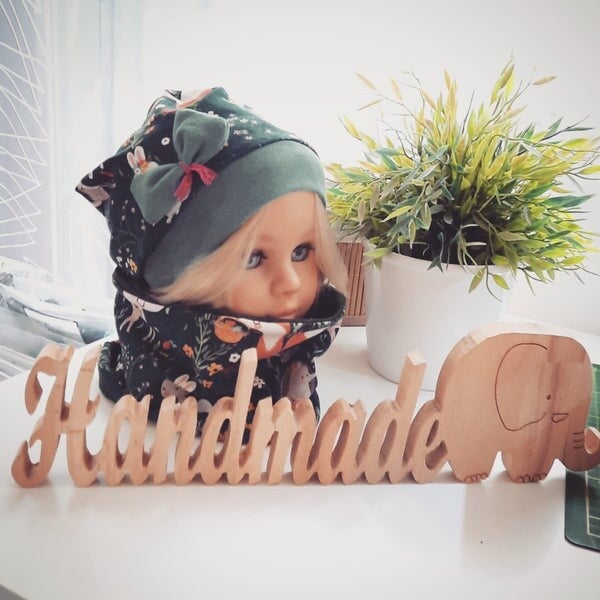🧡 Mützen Set Waldtiere grün Gr. 50