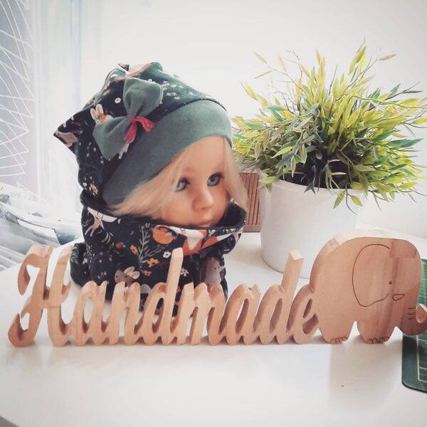 🧡 Mützen Set Waldtiere grün Gr. 50
