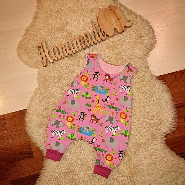 🩵 Baby Mädchen Strampler Tiere Gr. 56 Jersey