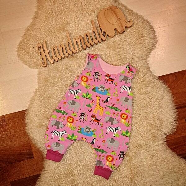 🩵 Baby Mädchen Strampler Tiere Gr. 56 Jersey