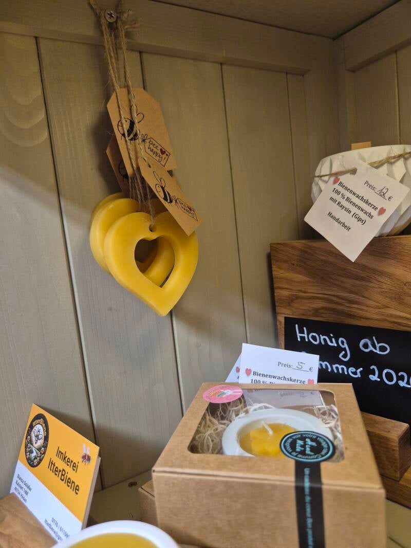 ItterBiene, Teelichter, Bienenwachskerzen, Gipsprodukte