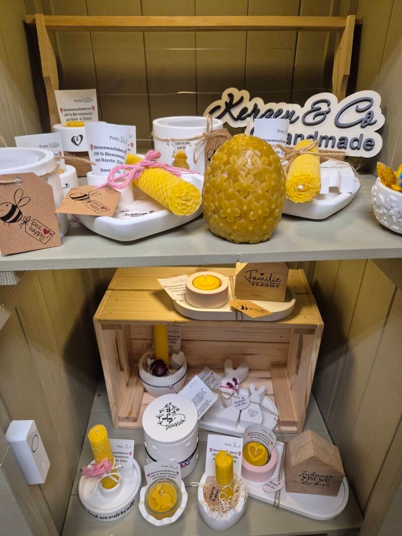 Itterbiene, Geschenke, Bienenwachskerzen