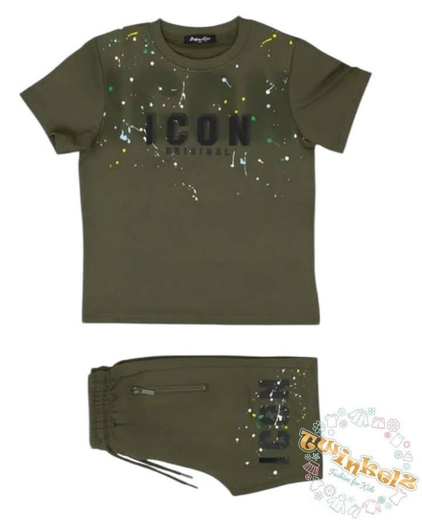Icon Legergroen Zomer set - spetters