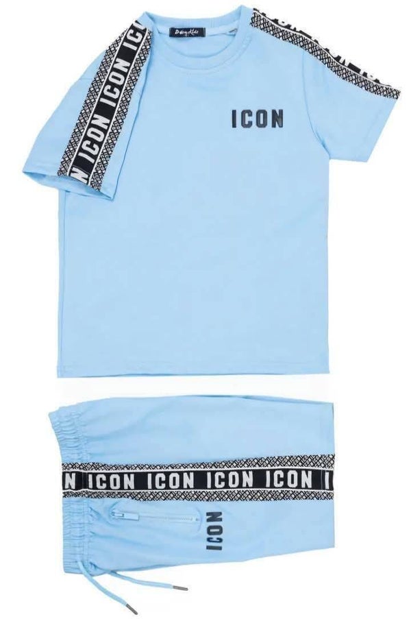 Icon blauw zomer setje