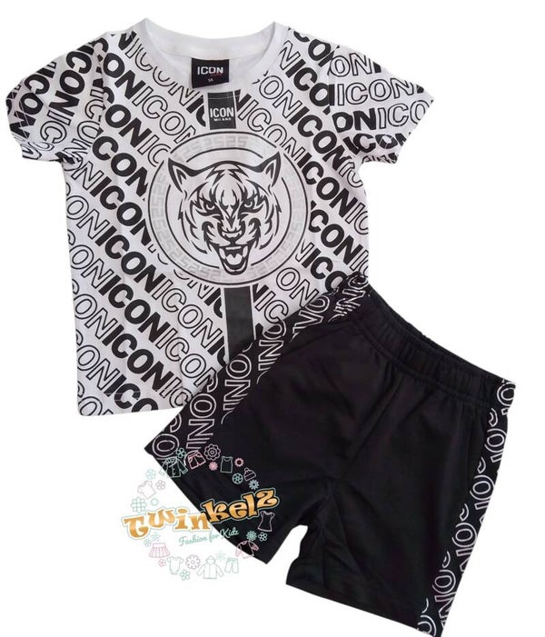 Icon zomerset - wit/ zwart tijger