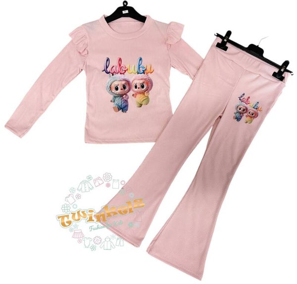 Labubu Licht Roze setje