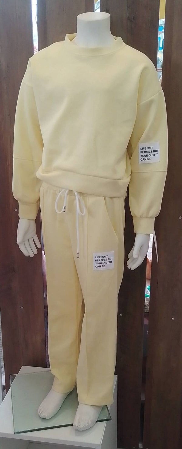 Comfy label set - licht geel