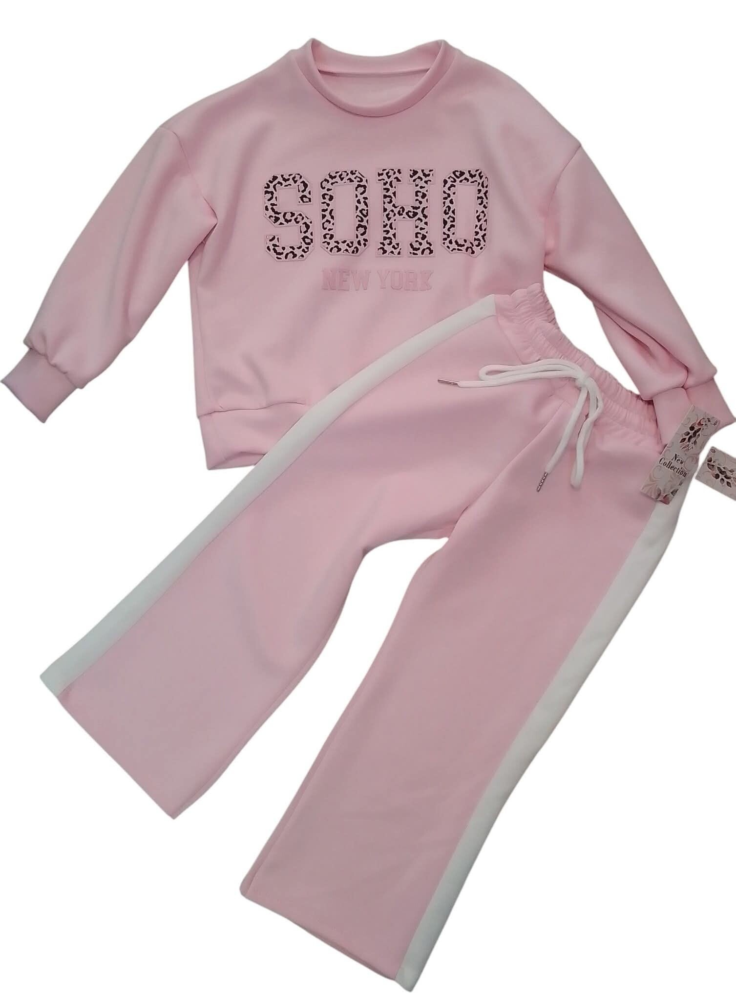 Soho New York Voorjaars set - Roze/ wit