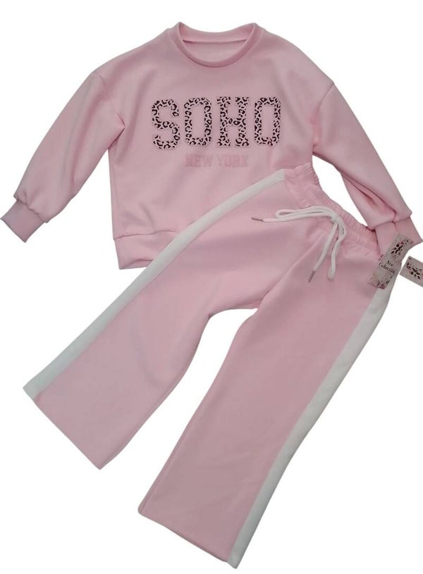 Soho New York Voorjaars set - Roze/ wit