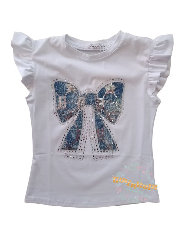 Bling 🎀 shirtje - wit